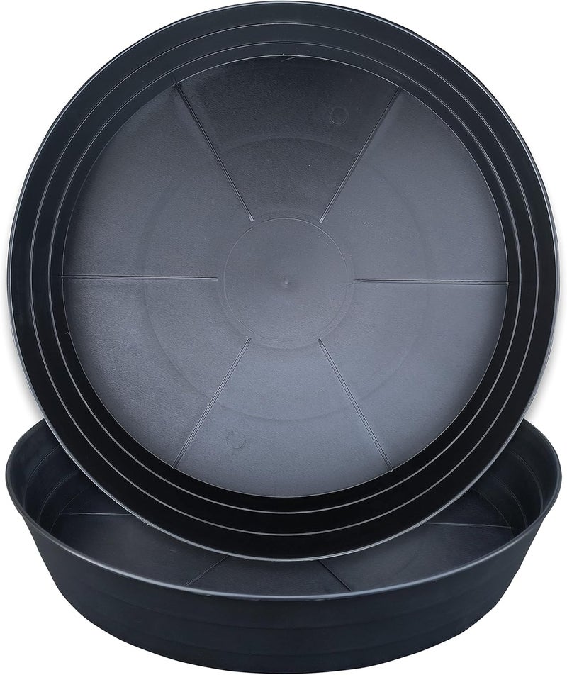 LWALRS Plant Saucer 18 Inch, Extra Large Planter Saucer 2 Pack, Plastic Plant Saucers for Indoors and Outdoors, Plant Pot Saucers, Drainage Tray for 16, 17, 18 in Planters - Image 1